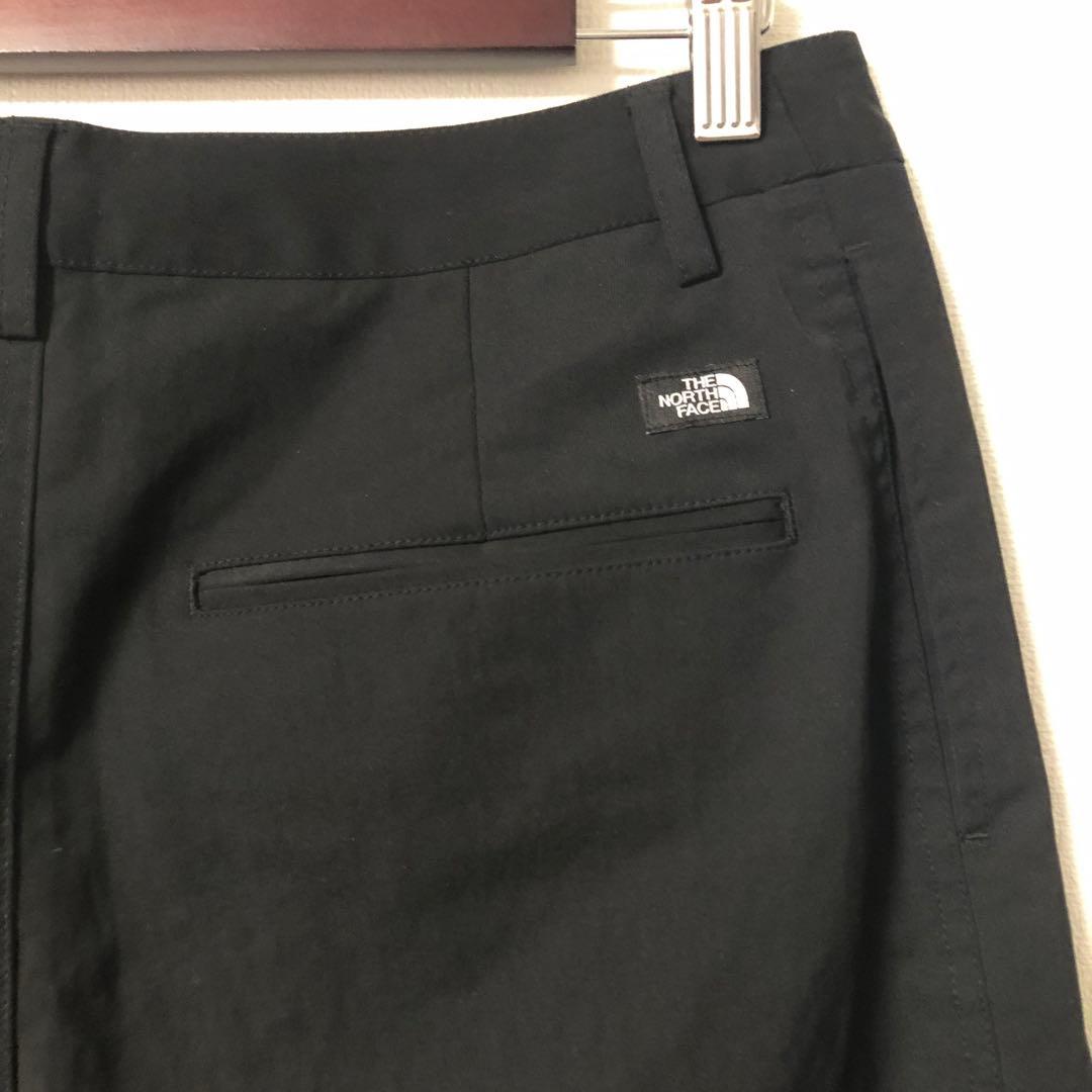 ノースフェイス　ブラック チノパン Lサイズ　アウトドア