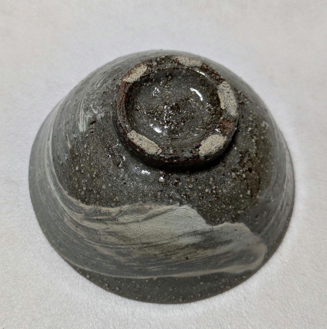 茶碗 平茶碗 唐津 刷毛目 鏡山窯 井上東也 共箱 茶道具