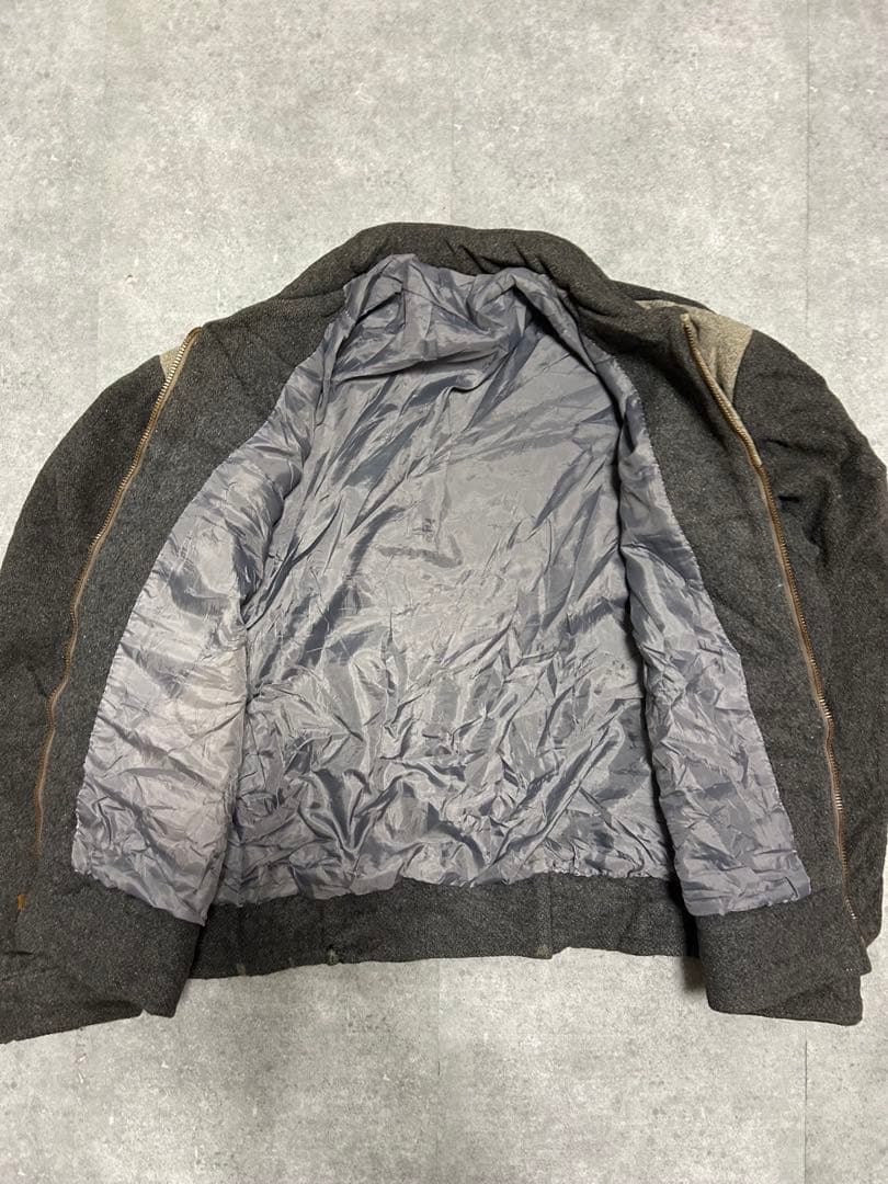 50s スポーツジャケット　ヴィンテージ　ウールジャケット　ブラック