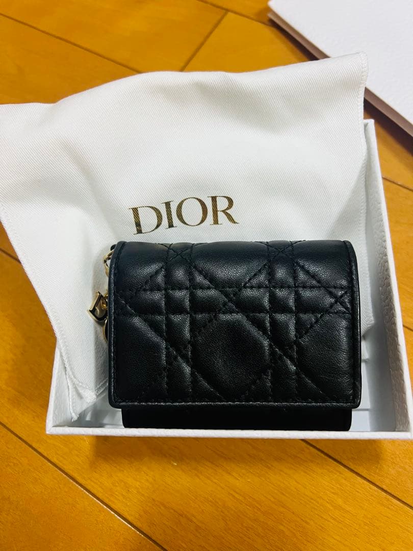 Dior ブラック キルティング 財布