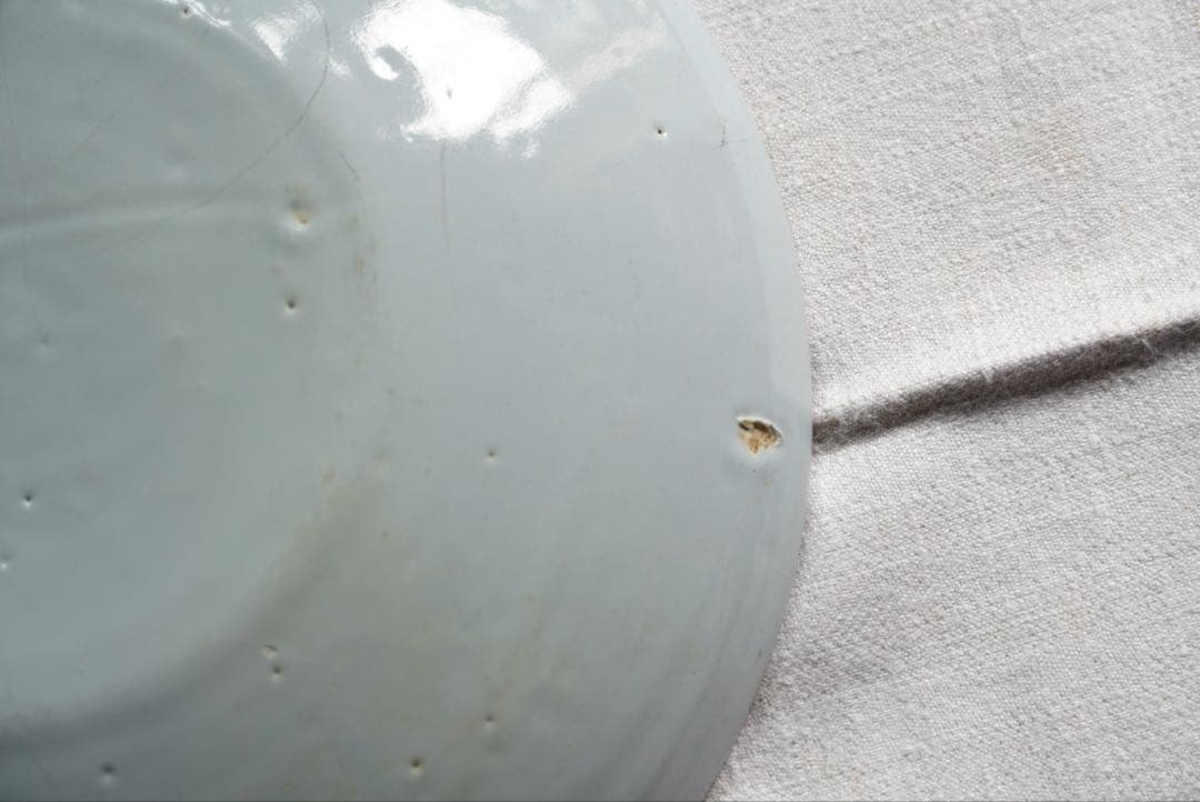 デルフト　白錫釉皿 阿蘭陀　オランダ