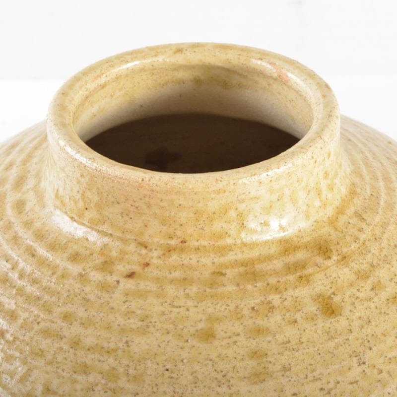 悠衣　北大路魯山人作　伊羅保　飾壷　裏千家淡々斎極め箱　V　5166A