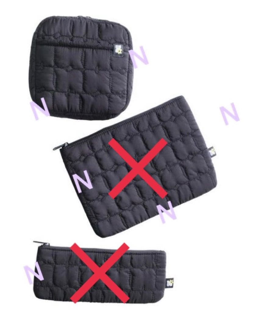 Naptime キルティングポーチ(コスメポーチ)