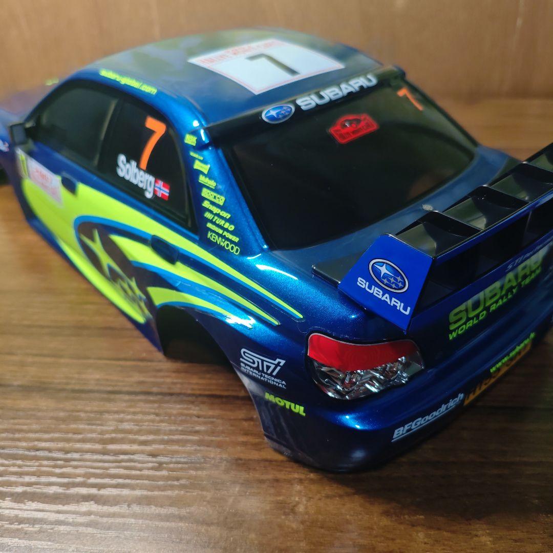 タミヤ　インプレッサ　ボディ　メタリックブルー