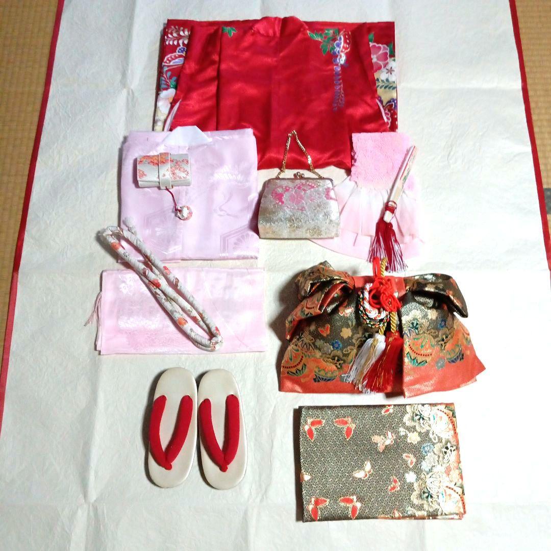 【1/26までのお値段】七五三　七歳着物・結び帯・フルセット　　(7)