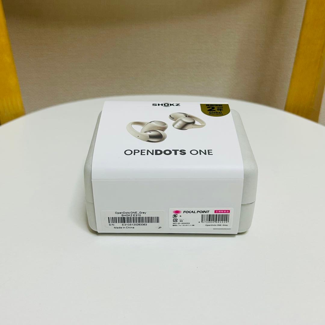 【美品】Shokz opendots one グレー 充電器のみ