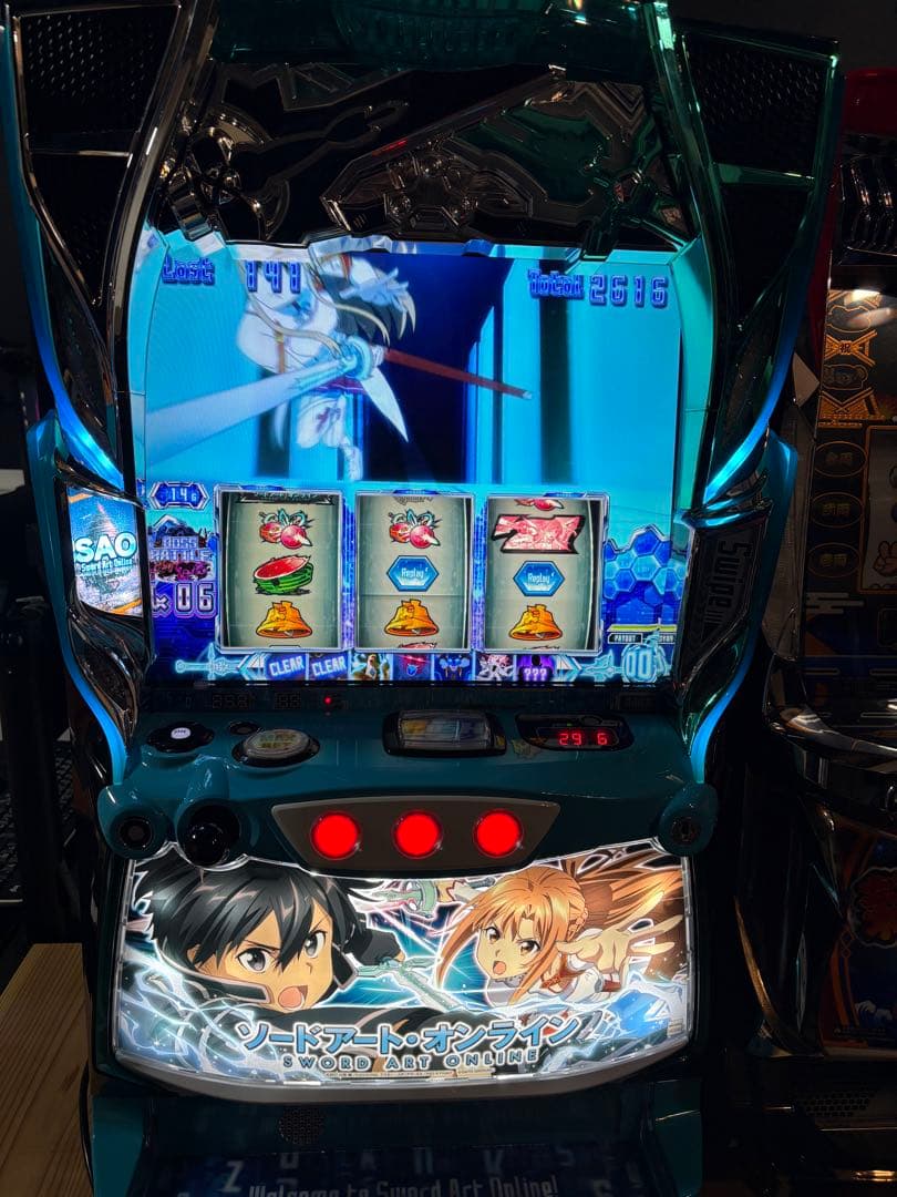 パチスロ　実機　SAO　ソードアート・オンライン