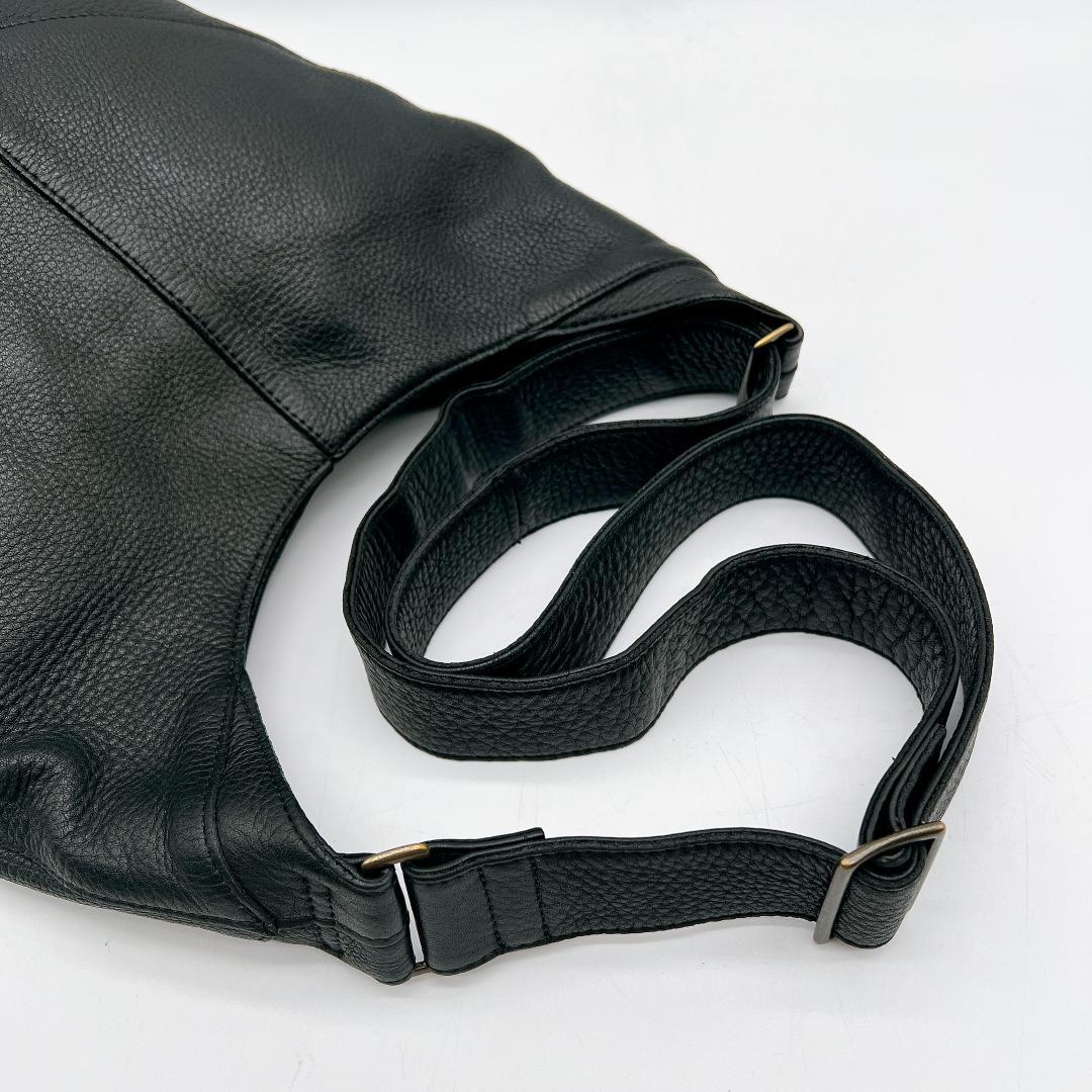 B.Stuff モニカ ワンショルダーバッグ オールレザー ブラック f177