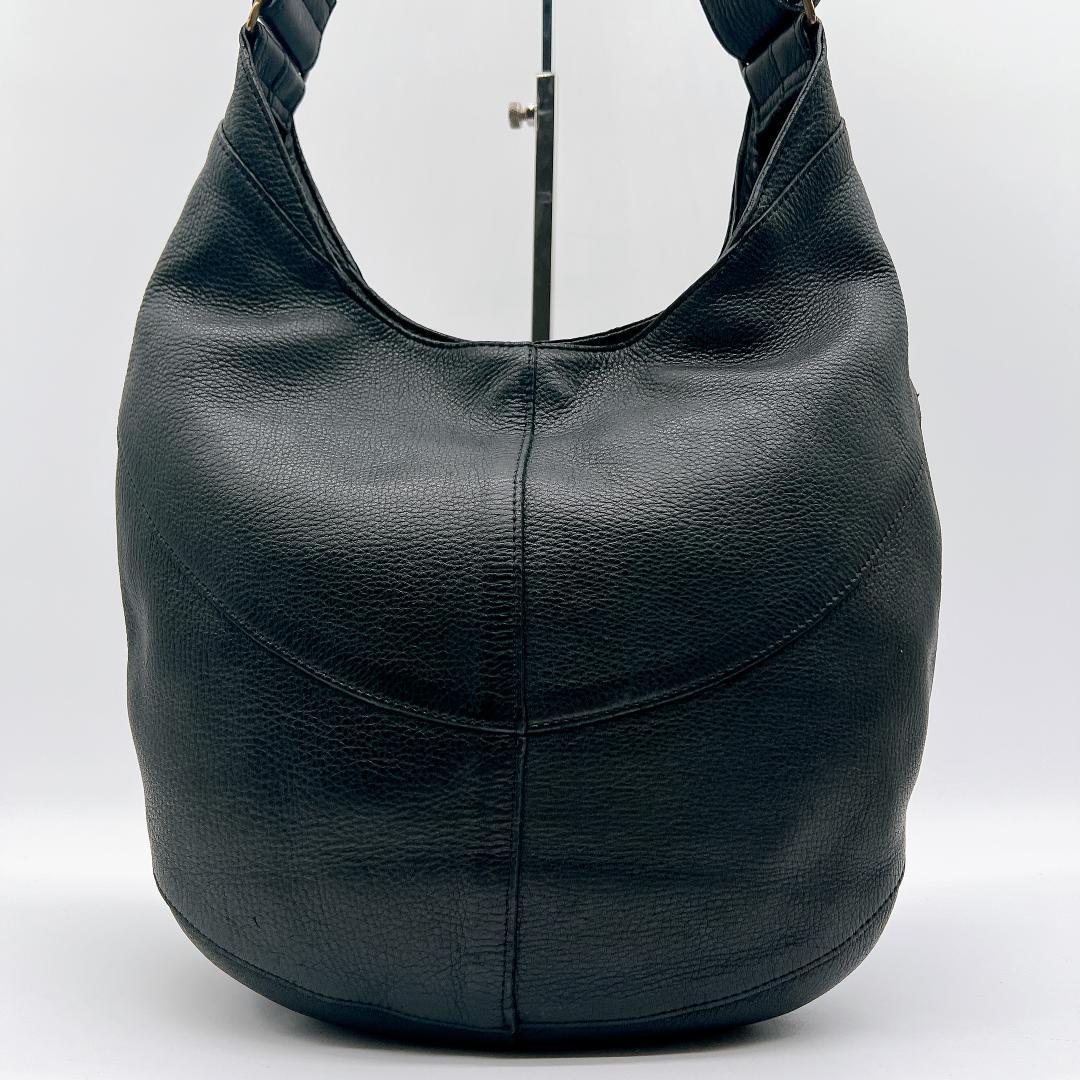 B.Stuff モニカ ワンショルダーバッグ オールレザー ブラック f177