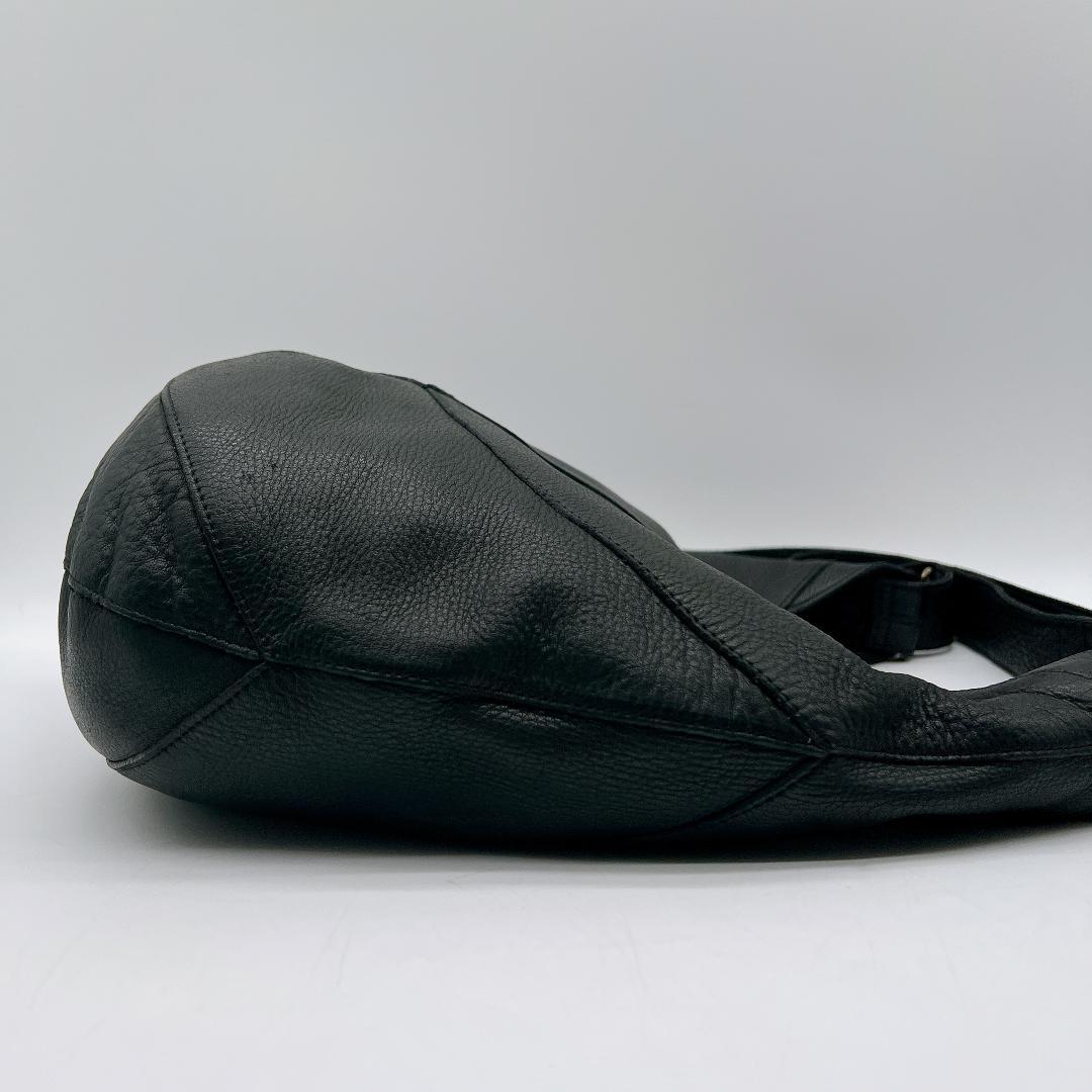 B.Stuff モニカ ワンショルダーバッグ オールレザー ブラック f177