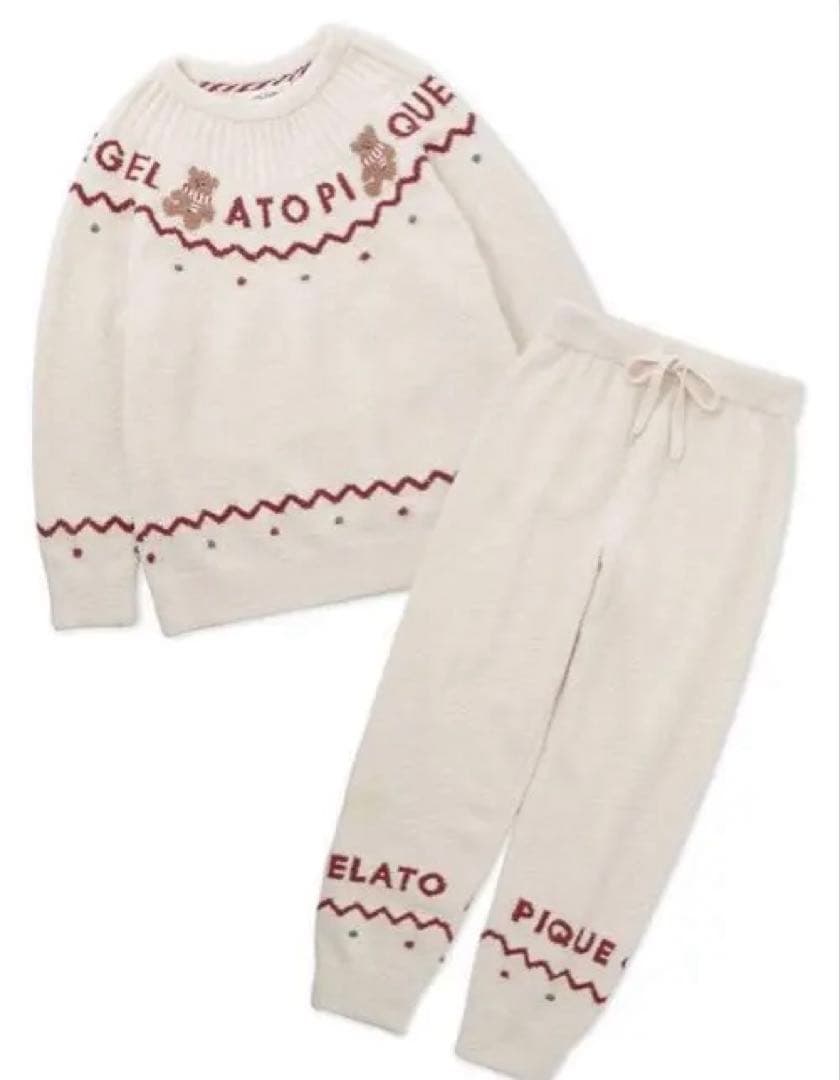 ジェラピケ　ノルディック　部屋着　長袖　冬　クリスマス　ルームウェア　セット