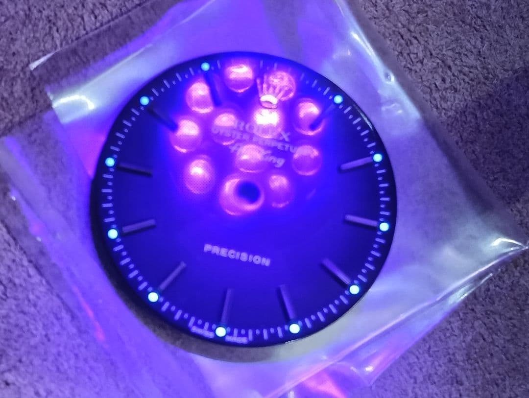 ロレックス　14000 エアキング　黒文字盤　針付き　air king