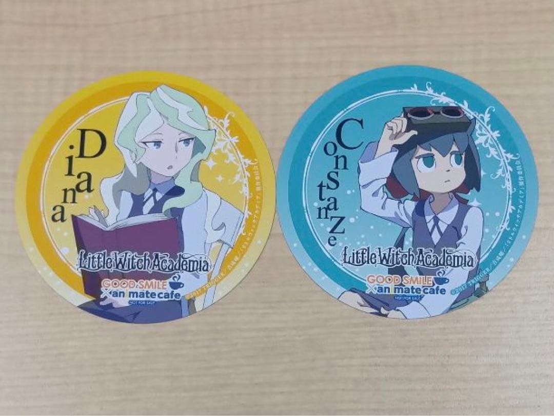 ❶リトルウィッチアカデミア アニメイトカフェ 特典コースター レア 2種