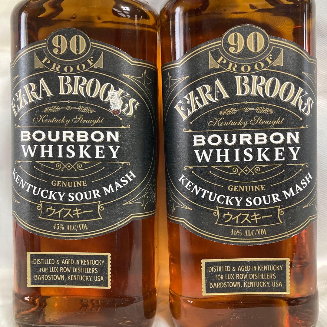 エズラブルックス　ブラックBourbon Whiskey 750ml 2本セット