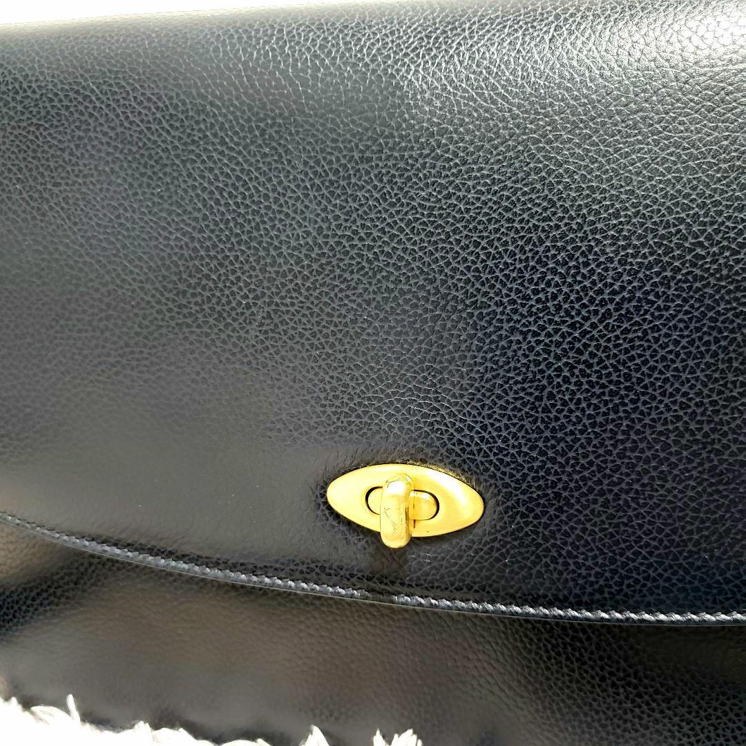 COACH オールドコーチ 美品 ゴールド ターンロック ショルダーバッグ