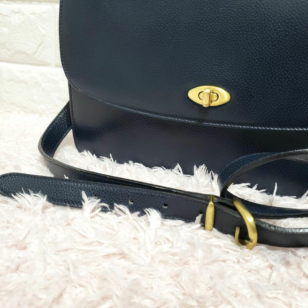 COACH オールドコーチ 美品 ゴールド ターンロック ショルダーバッグ