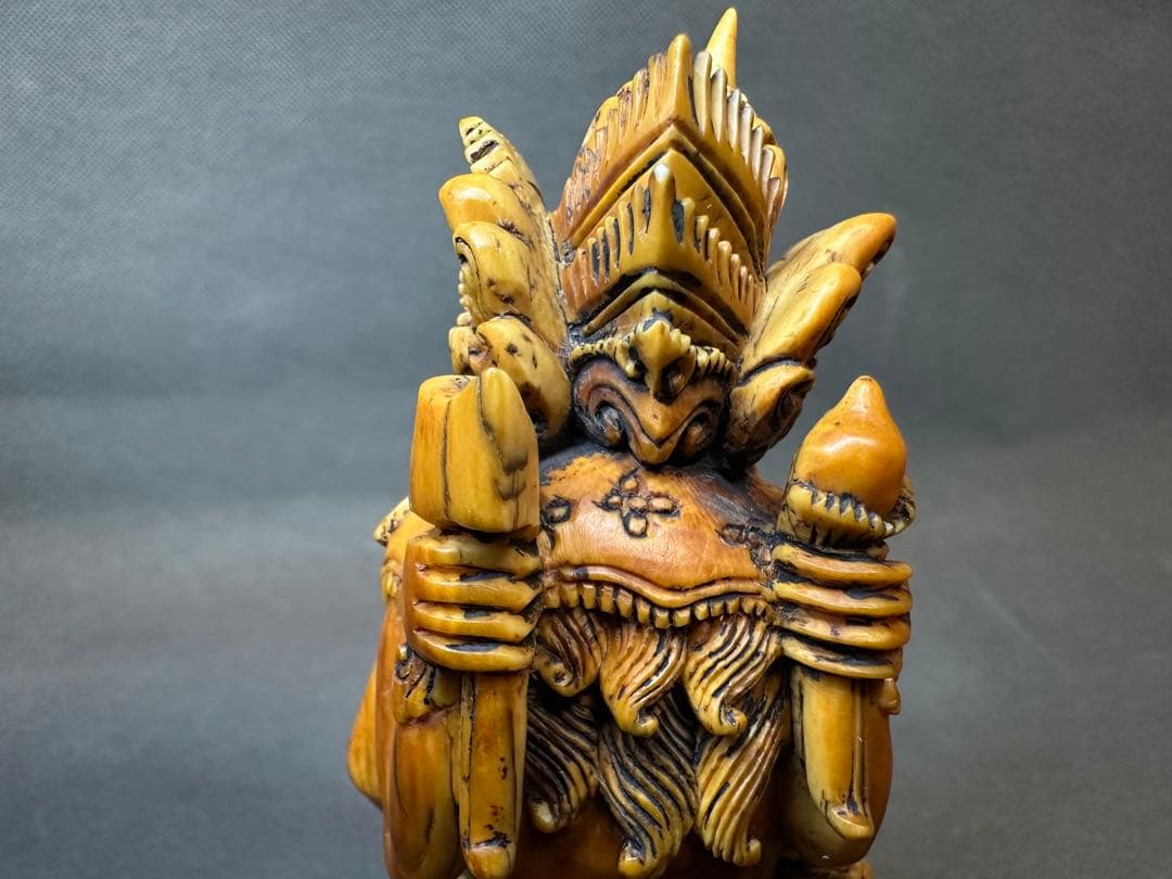 極上　置物　ガネーシャ　象神　仏像　天然素材　アンティーク　骨董　飾り物　古美術