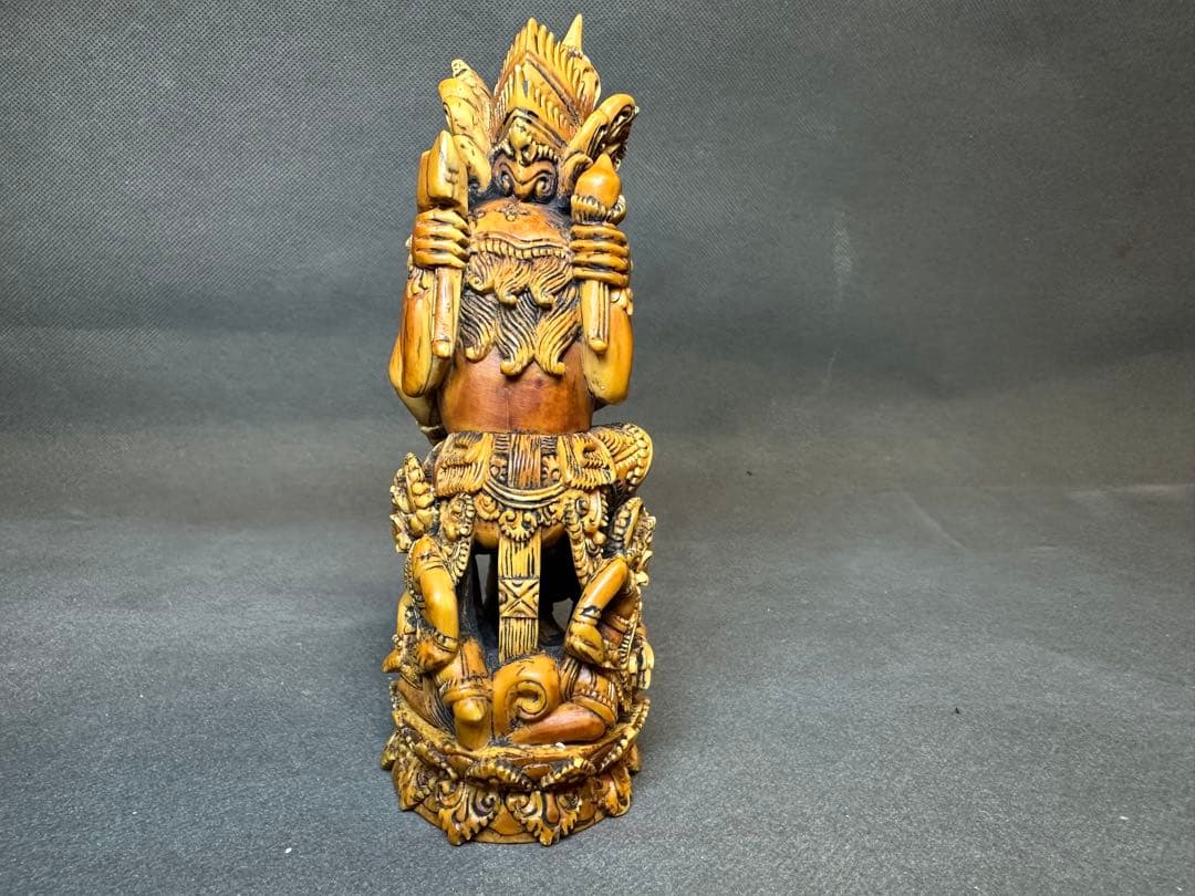 極上　置物　ガネーシャ　象神　仏像　天然素材　アンティーク　骨董　飾り物　古美術