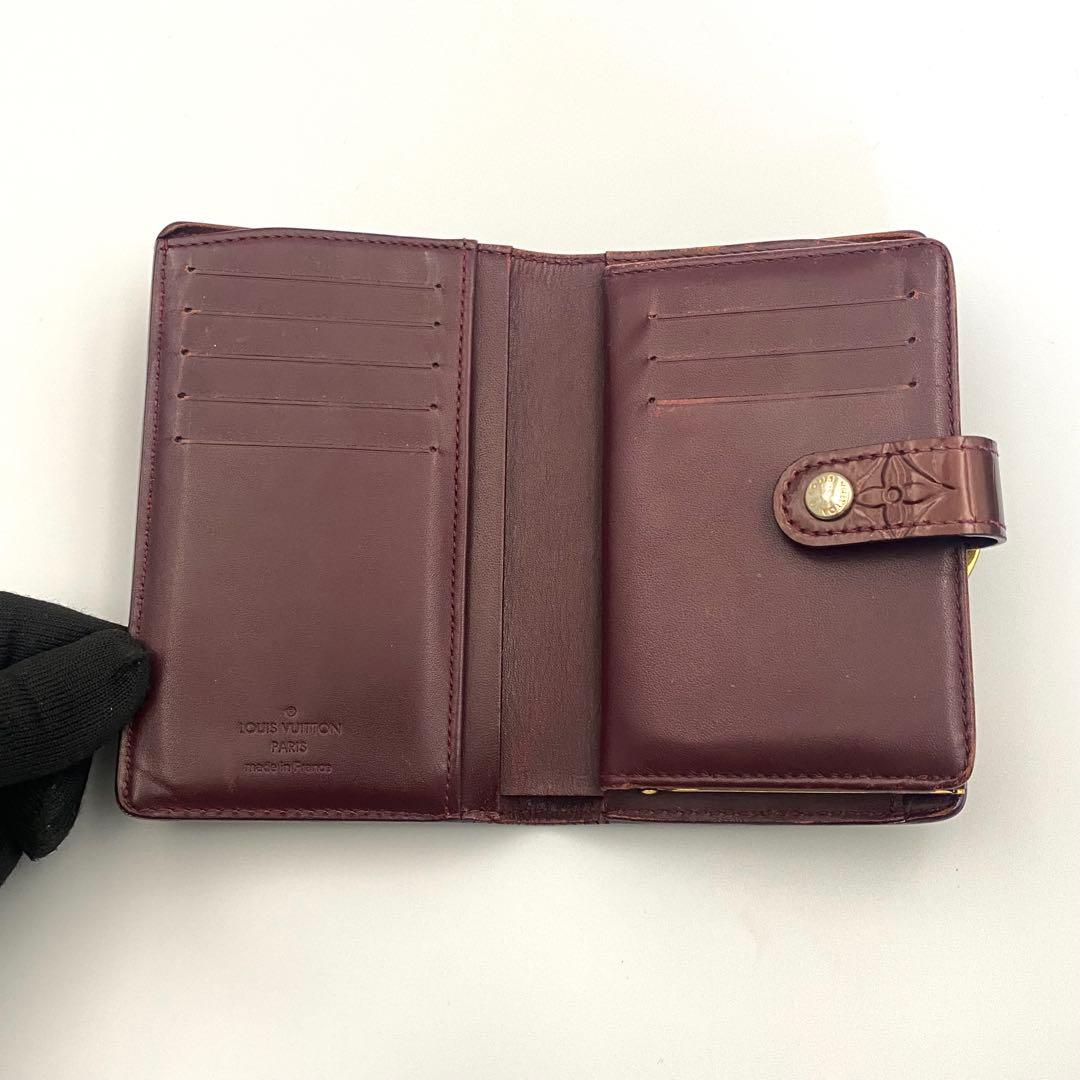 ルイヴィトン ヴェルニ ポルトフォイユ ヴィエノワ がま口 二つ折り財布 財布