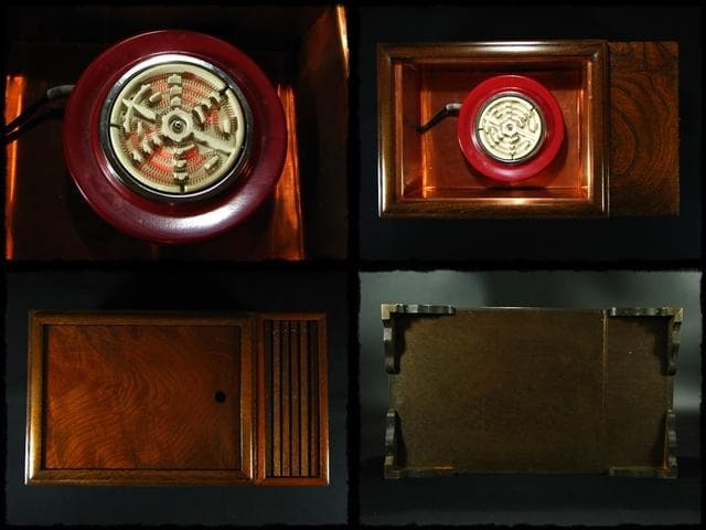 未使用 電熱 長火鉢 木製 囲炉裏 茶道具 c407