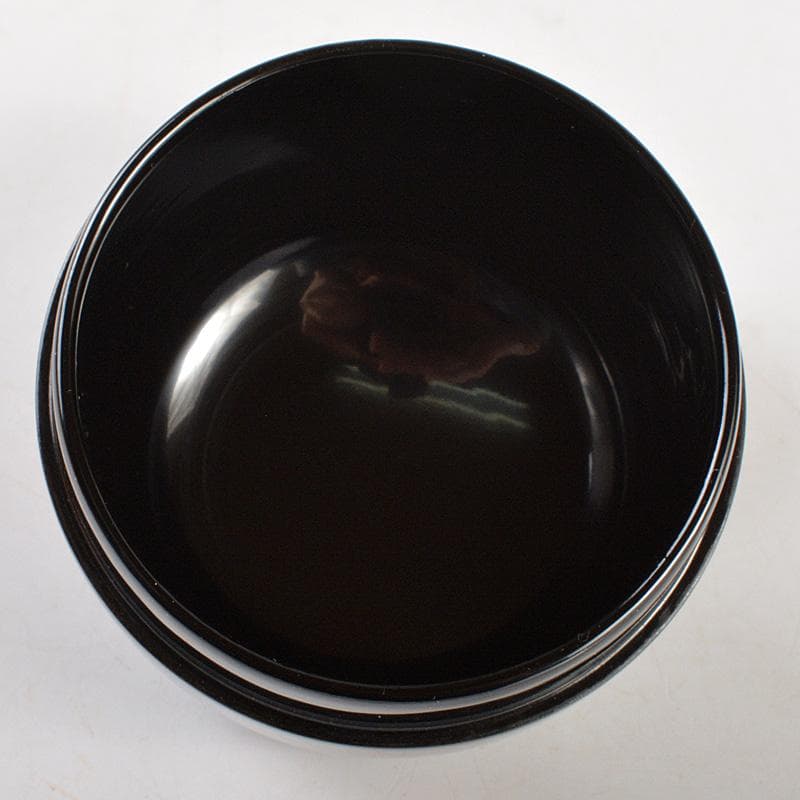 茶道具　蒔絵師　中出松峰作　白檀塗　螺鈿装飾　八ッ橋蒔絵　中棗　共箱　V6444