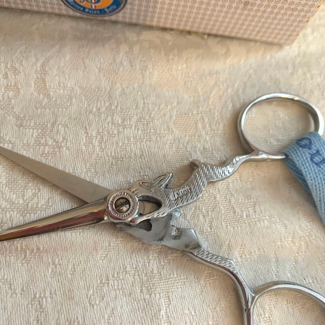 【ラスト1点】フランス製　SAJOUのウサギモチーフのプロフェッショナルシザー