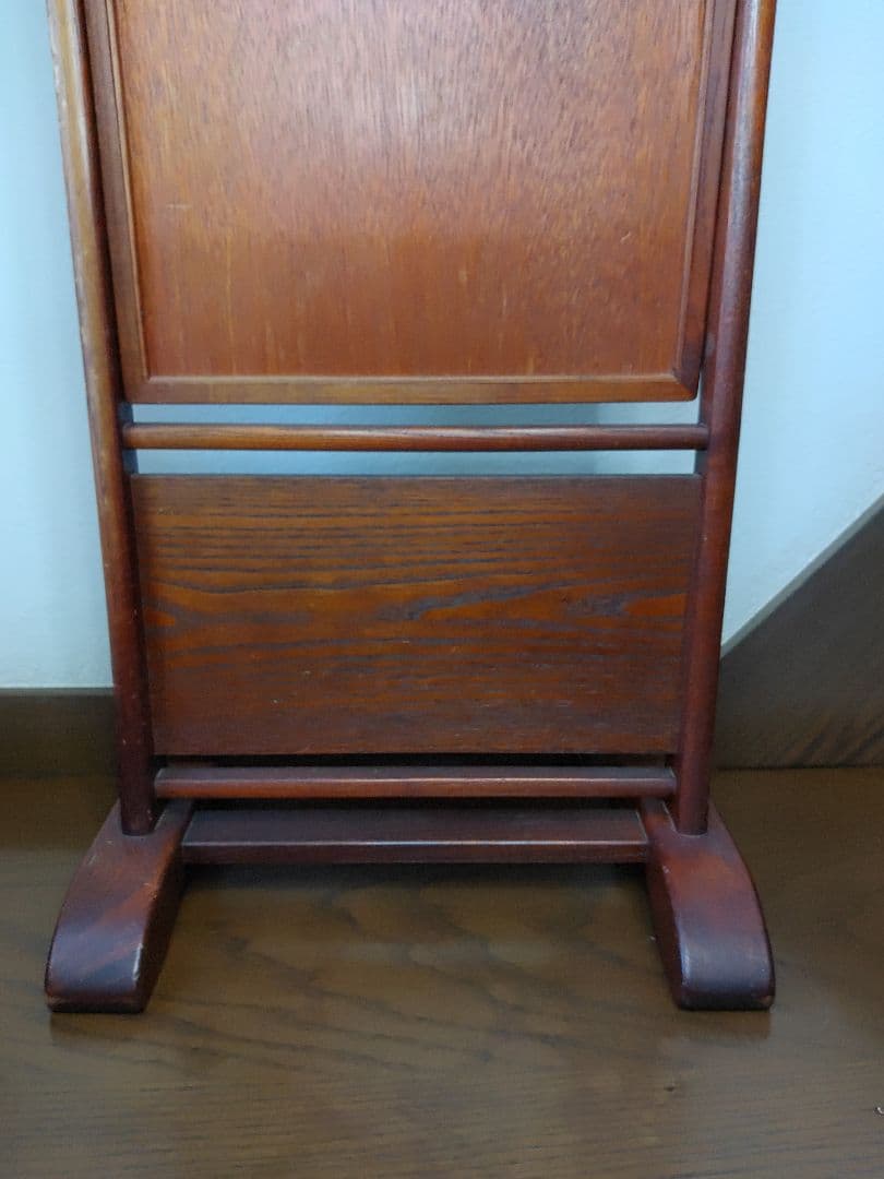 伝統工芸　江戸指物　姿見　鏡　面取り鏡　ミラー　スタンドミラー　アンティーク