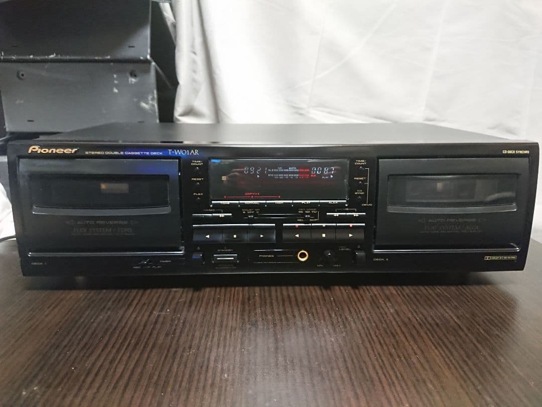 美品メンテナンス整備済PIONEER製ステレオカセットデッキT-W01AR