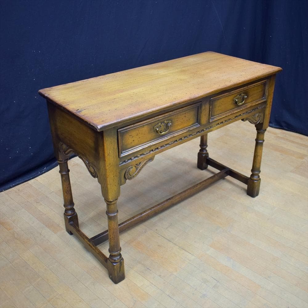 天然木　サイドテーブル　デスク　机　コンソール　キャビネット　飾り棚　テーブル