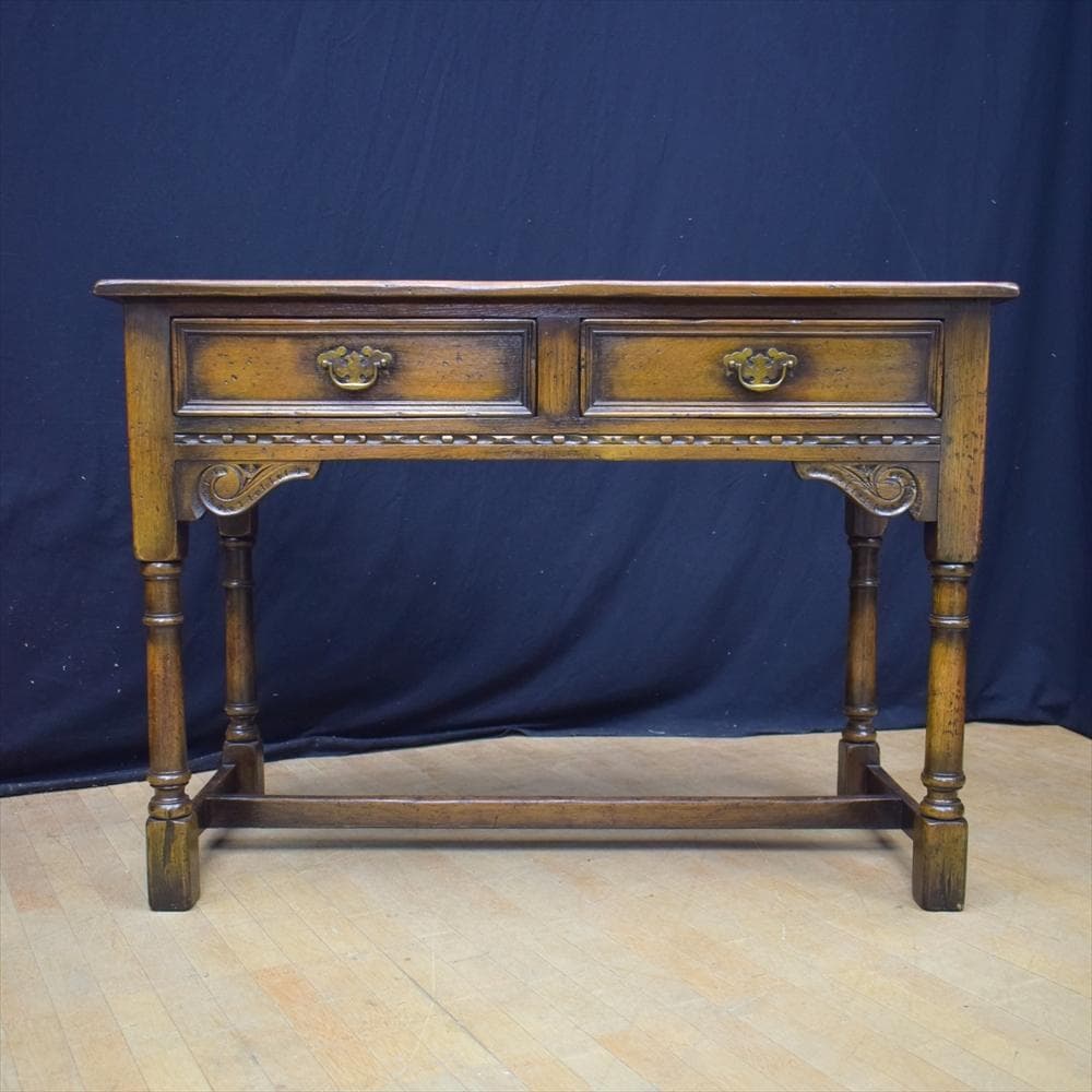 天然木　サイドテーブル　デスク　机　コンソール　キャビネット　飾り棚　テーブル