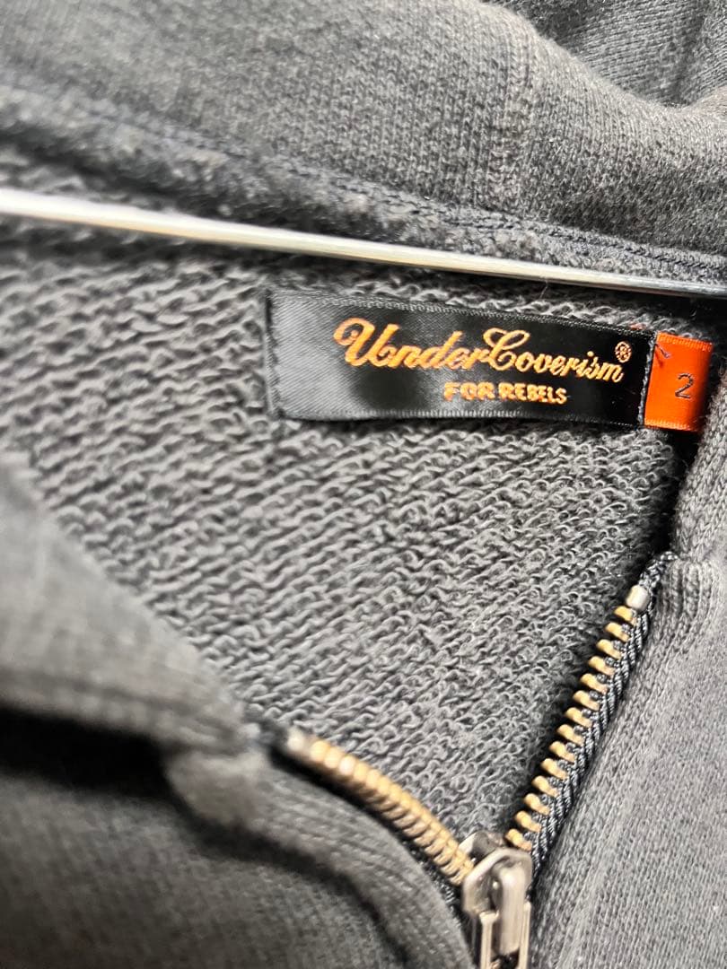 アンダーカバー　scab ノースリーブ　パーカー　ダメージ加工　フェード