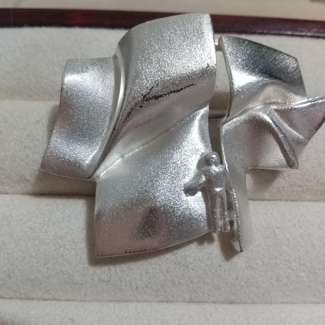 ラポーニア　ヴィンテージブローチ　USED古着　SILVER