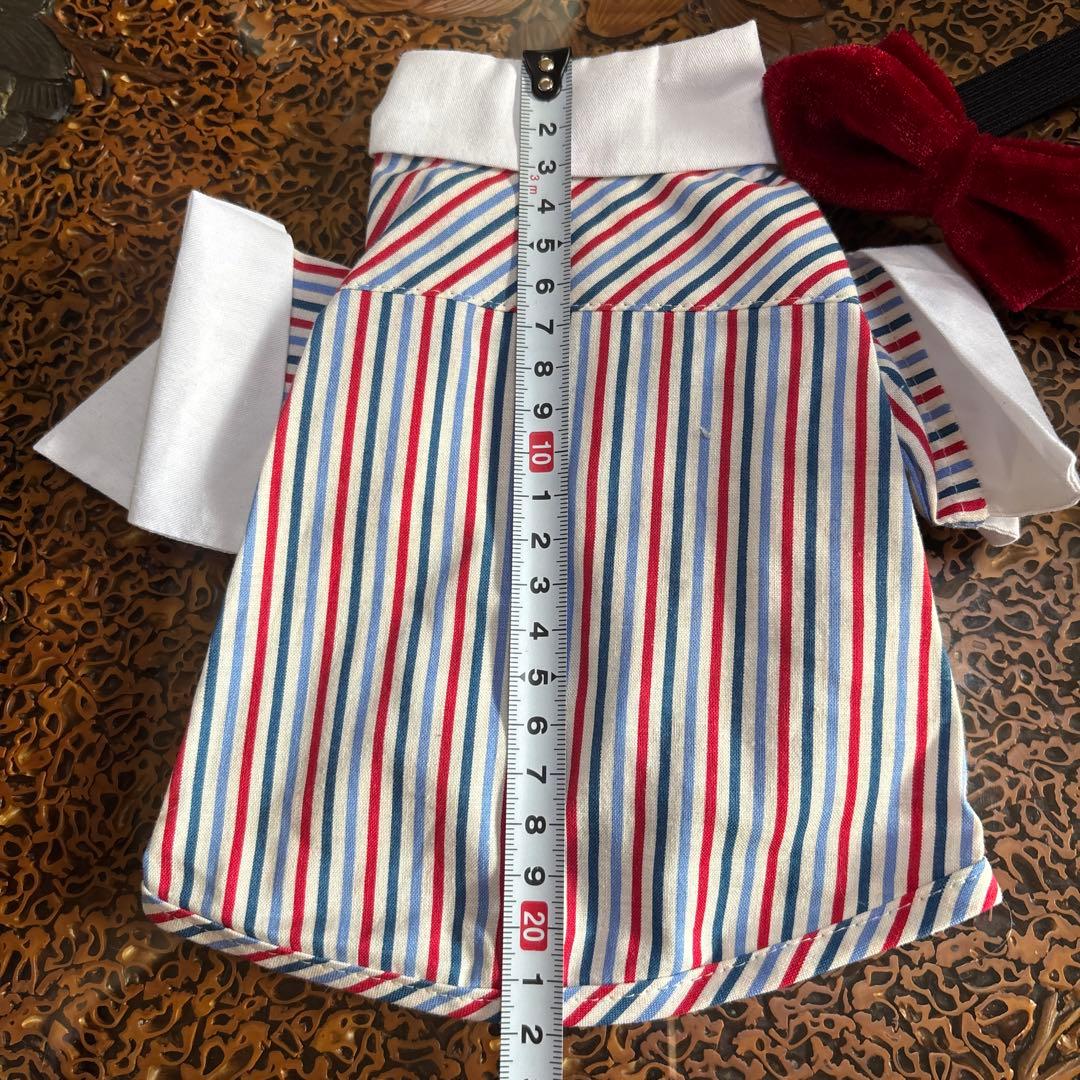 デニム犬服 ベスト&シャツ スタイル 小型犬用