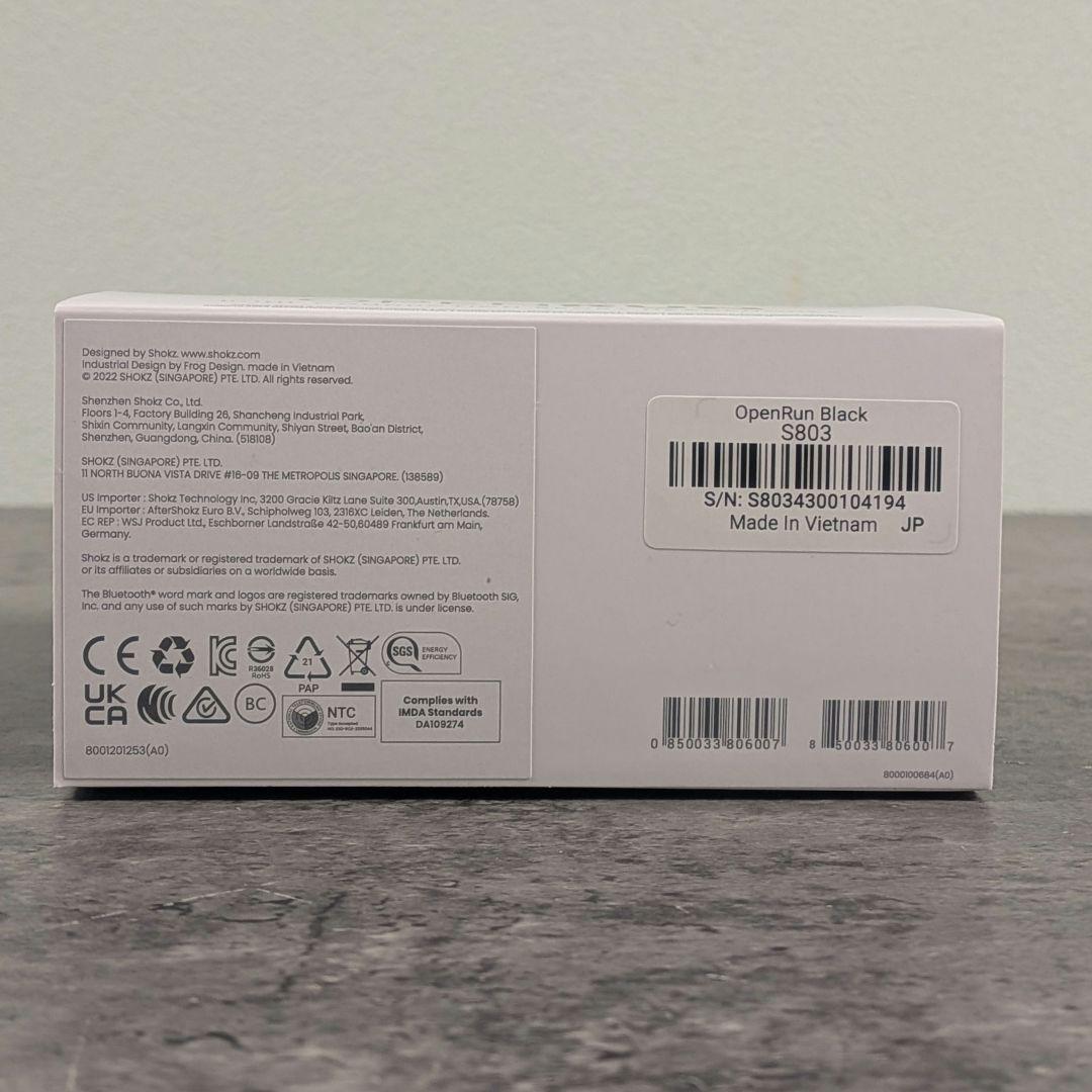 SHOKZ OPEN RUN 骨伝導イヤホン S803