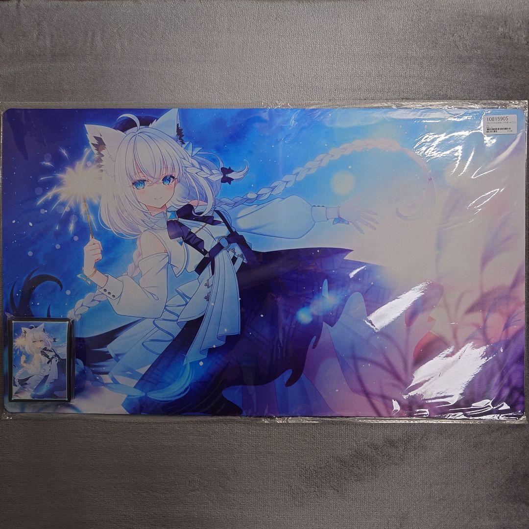 α1 ホロライブ ブライト衣装&花火&ススキ 白上フブキ スリーブ&プレイマット