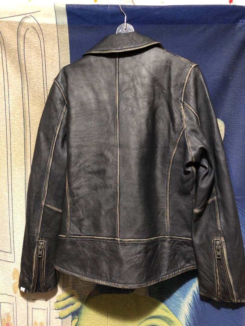 n*t様 VANQUISH ヴァンキッシュ／ヴィンテージダブルライダース　ネイビ