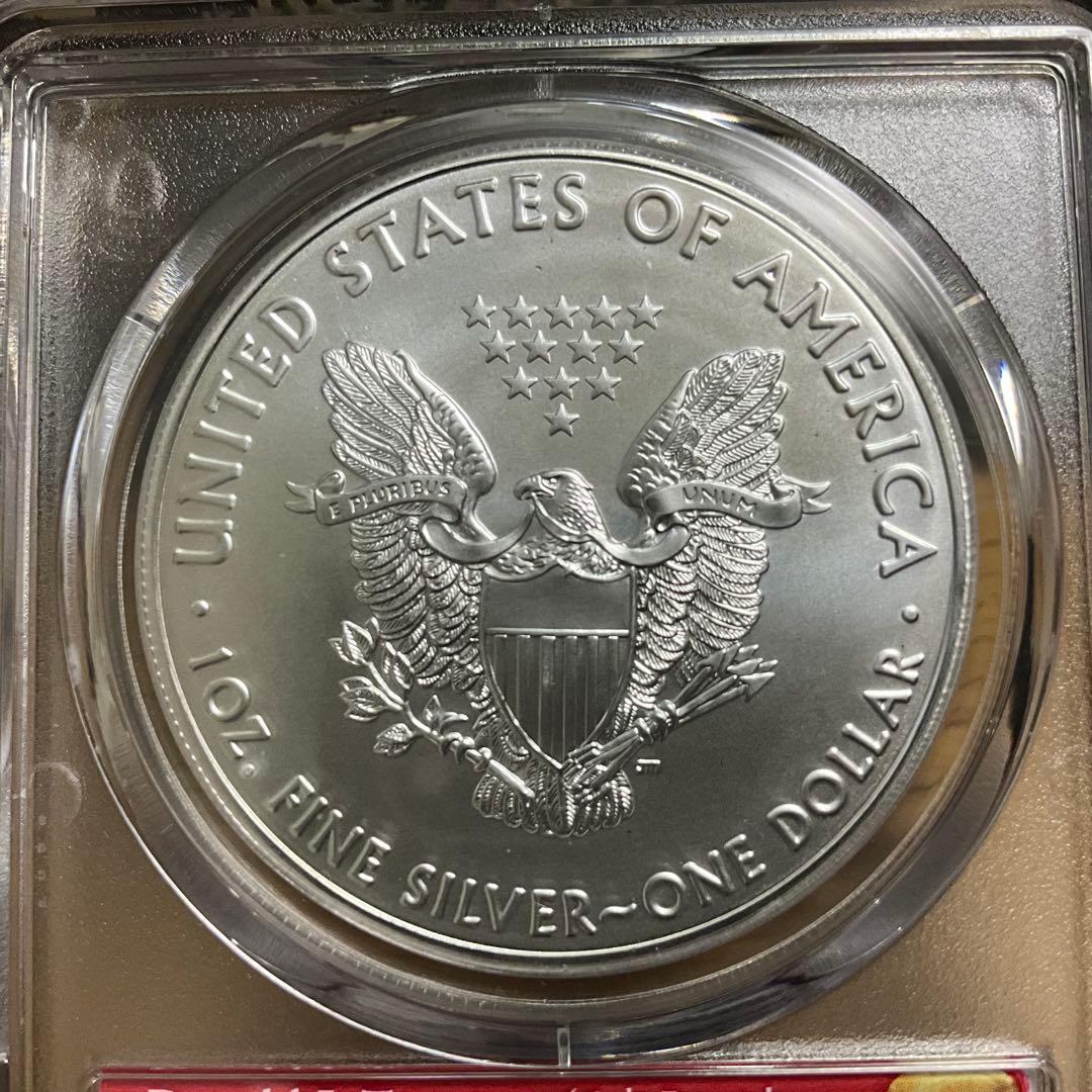 【新品】イーグル銀貨 Eagleトランプ大統領 2020 PCGS MS70