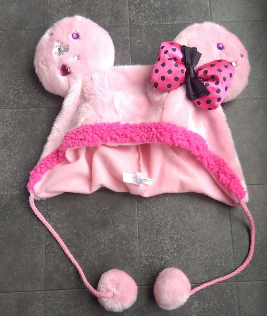 ディズニー ファンキャップ　ミニーちゃん ピンク