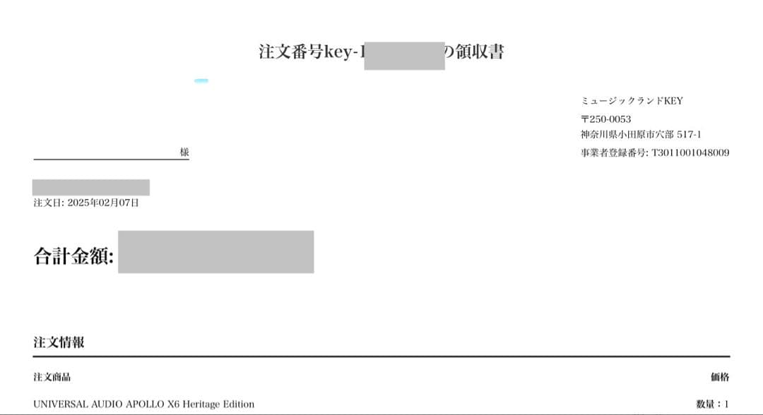最終価格 ほぼ新品 UNIVERSAL AUDIO Apollo X6