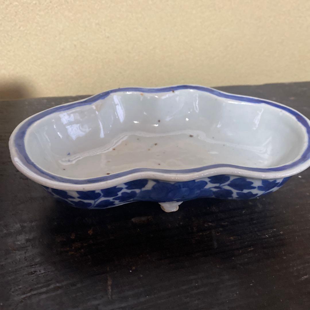 中国蝶々型脚付向付【箱付】