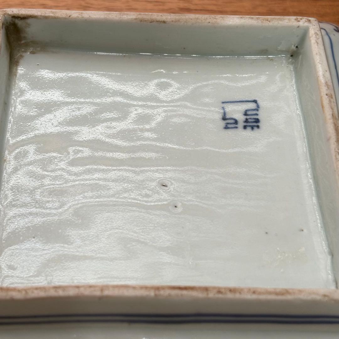 江戸時代　古伊万里　富士山　角皿