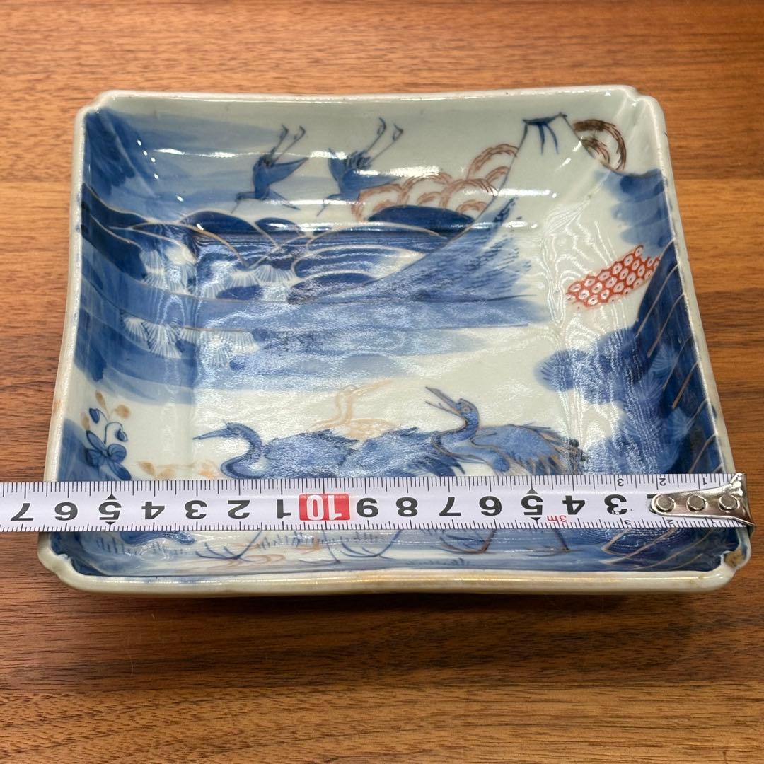江戸時代　古伊万里　富士山　角皿