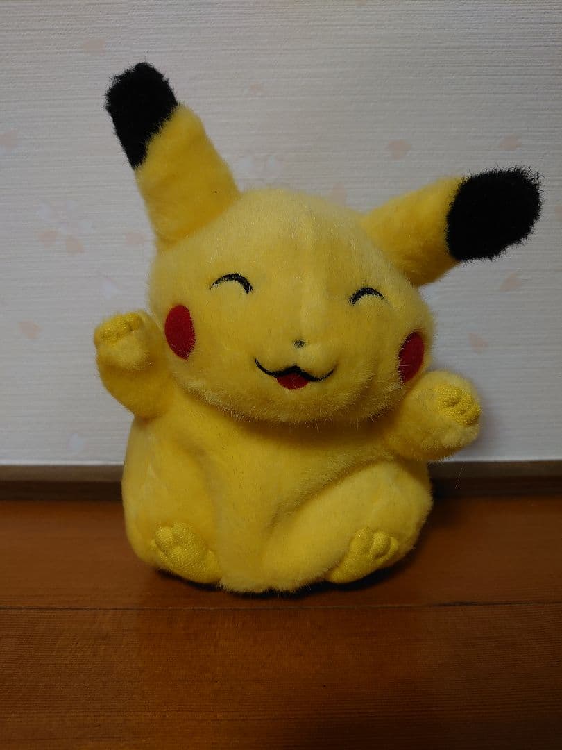初期　初代　ピカチュウ　動く　ぬいぐるみ　tomy にっこり　バンザイ　ポケモン