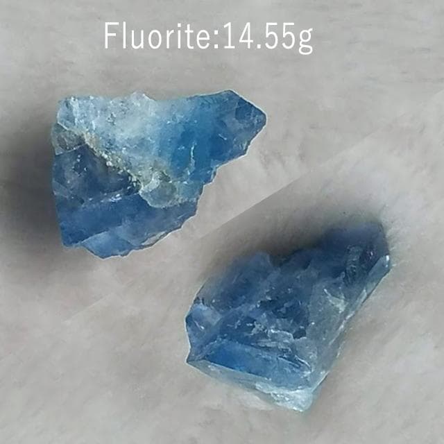14.55g　ブルーフローライト　鉱物標本　フローライト