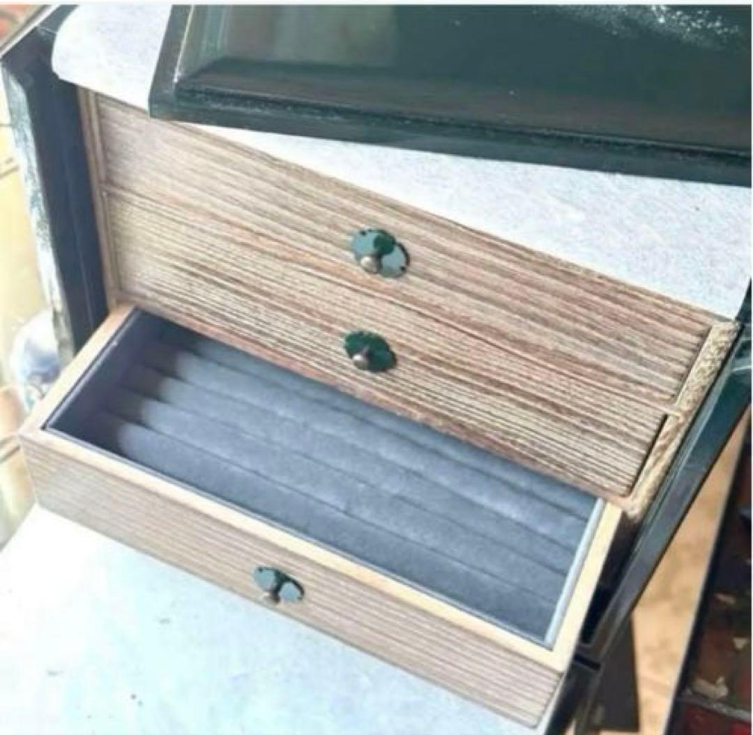 K様へ感謝お嫁入JAPAN輪島螺鈿蒔絵宝石箱「銀河-翠みどり」2点