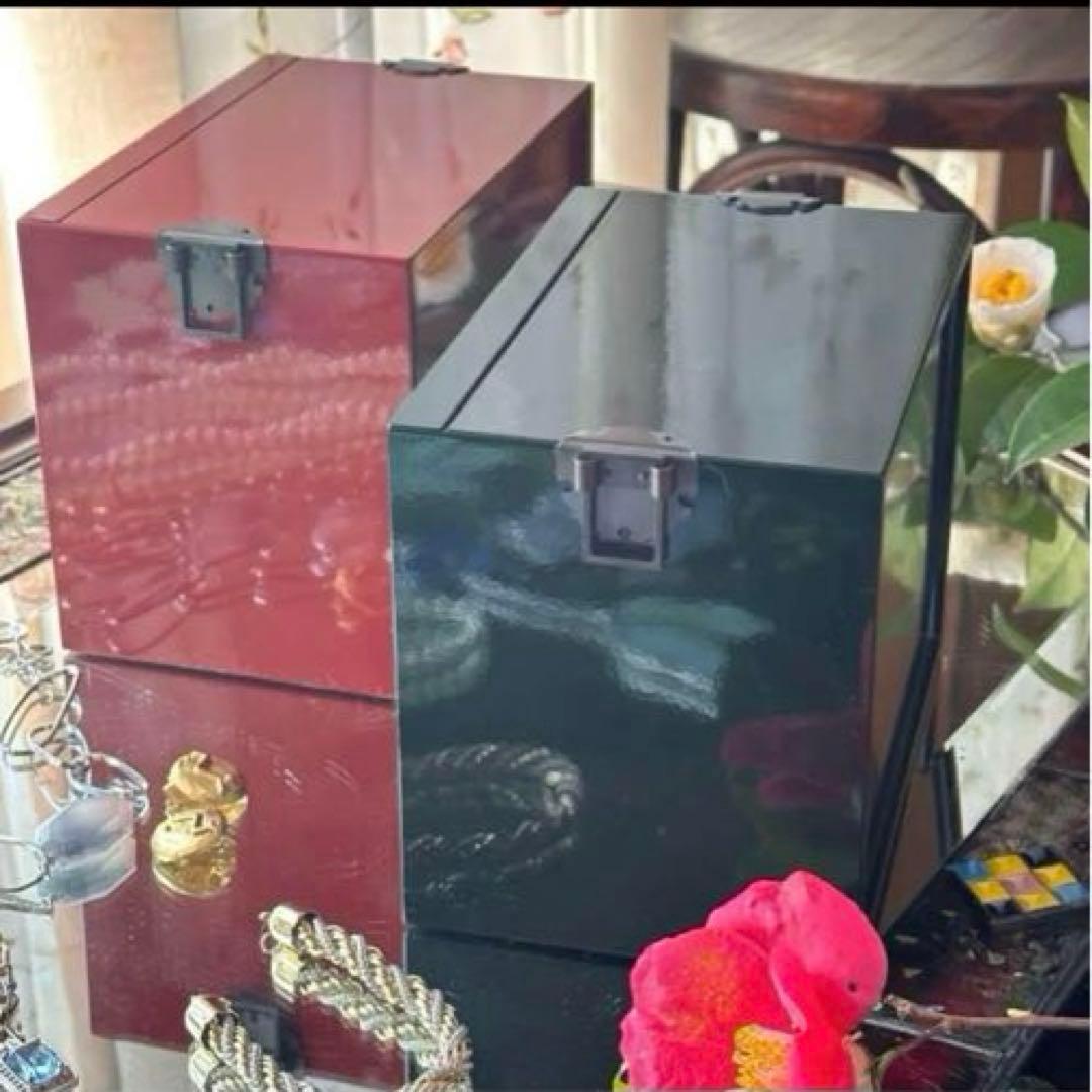 K様へ感謝お嫁入JAPAN輪島螺鈿蒔絵宝石箱「銀河-翠みどり」2点