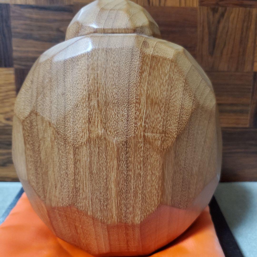 【大幅値下げ】讃岐一刀彫宗家 山中象堂 達磨 だるま 置物　木地