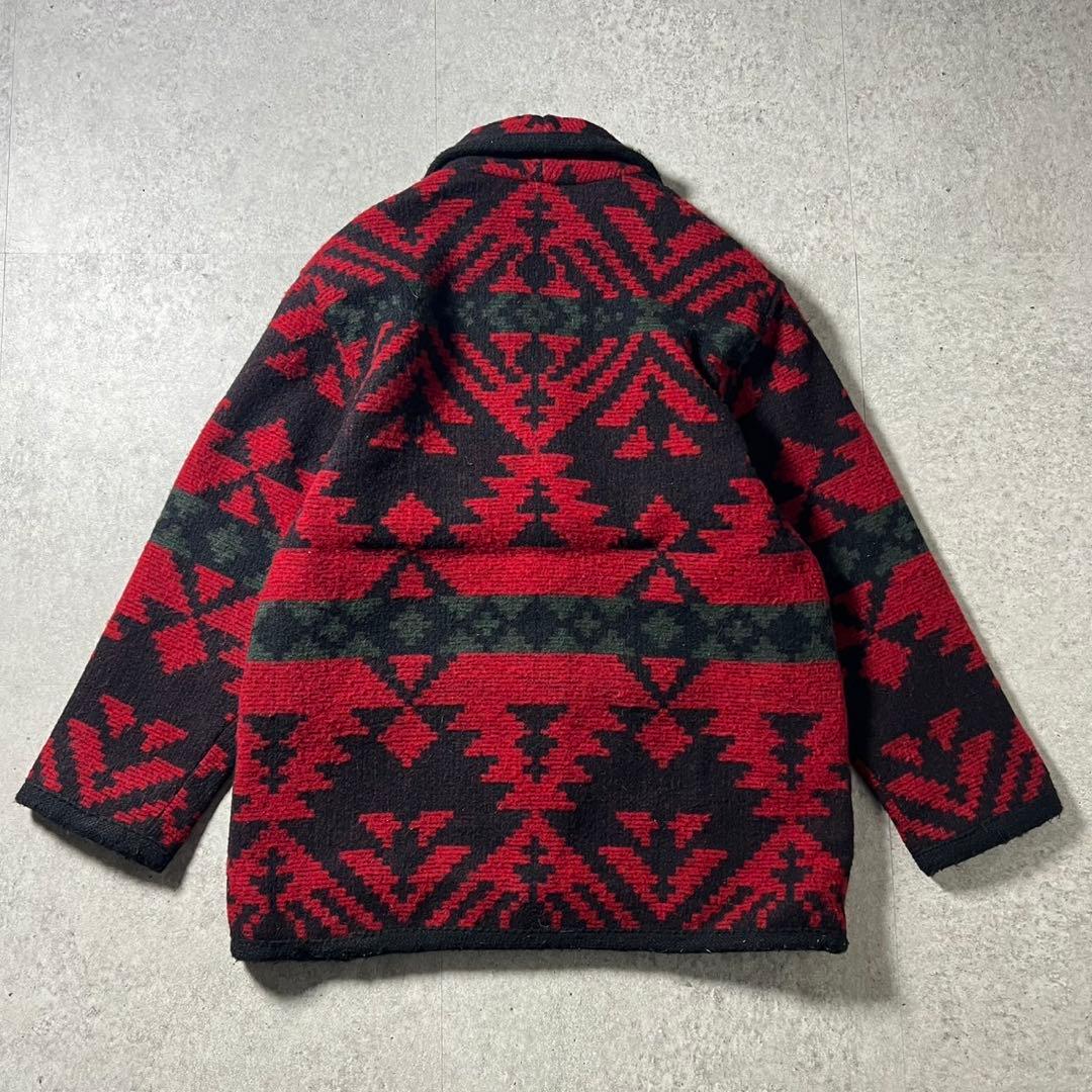 80s ウールリッチ ネイティブ柄 ウールジャケット L USA製
