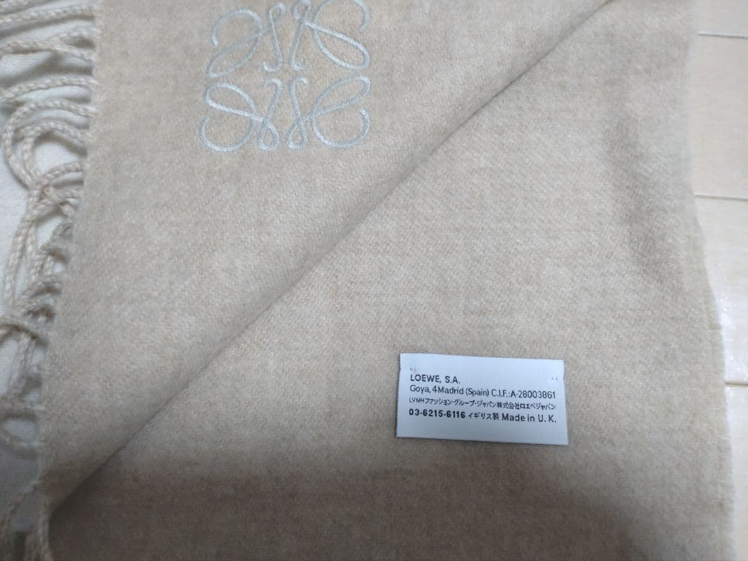 LOEWE ロエベ　バイカラー スカーフマフラー