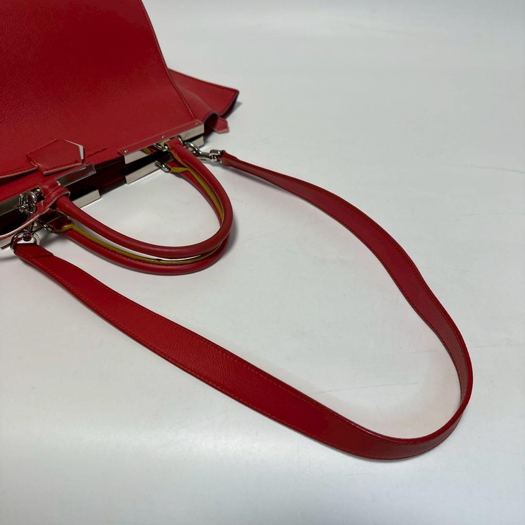 t69【極美品】保存袋付　フェンディ　レザートロワジュール　2wayショルダー.